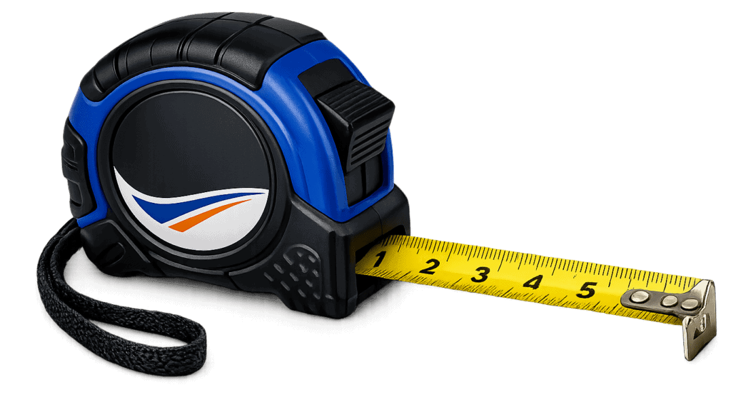 Precision tape measure for accurate home renovation and DIY projects.