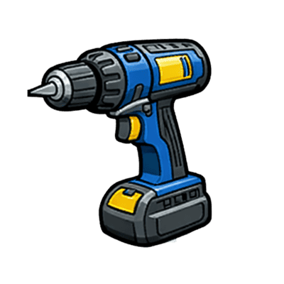 Power drill for construction and DIY projects.