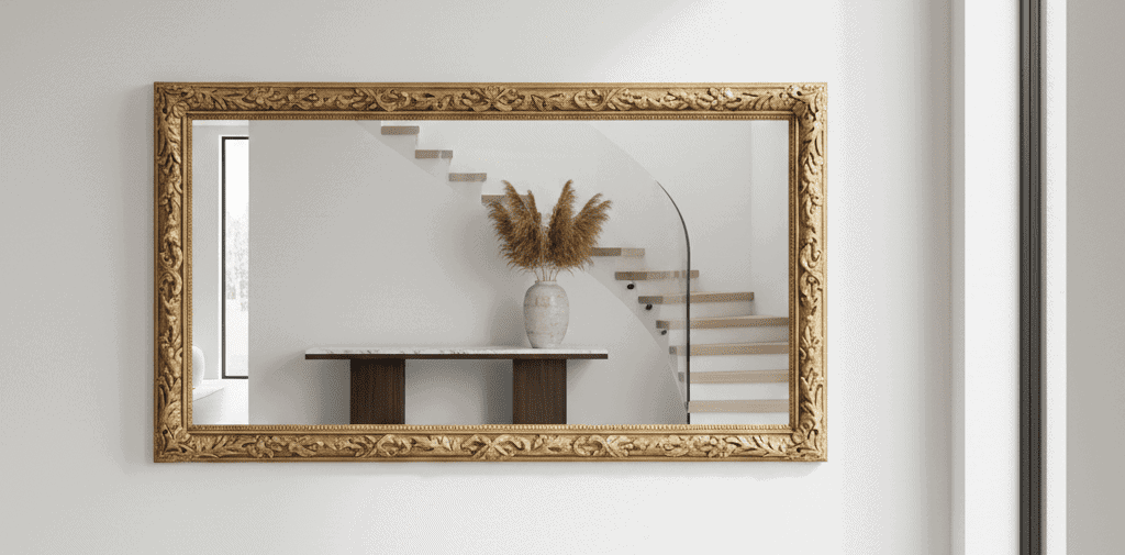 How to securely hang a heavy mirror using proper tools and techniques.