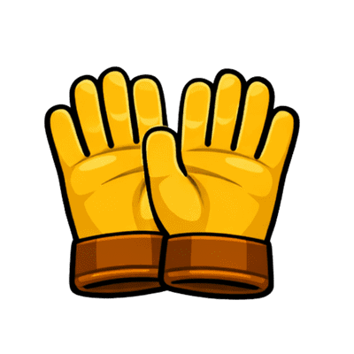 Pair of yellow gloves used for wall scanning with stud finders.