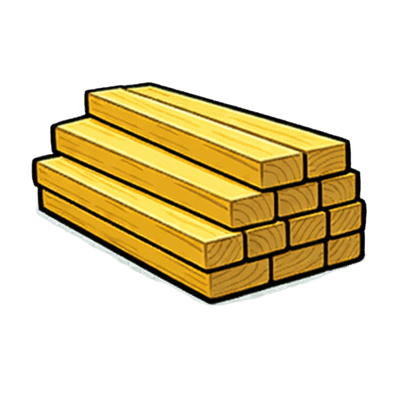 Wooden planks for construction or woodworking projects.
