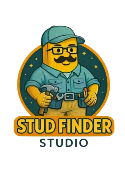 Cartoon character with a mustache holding a drill, wearing glasses and a cap.